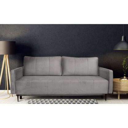 Calmo 3 Seater Sofa Bed with Storage - Brown