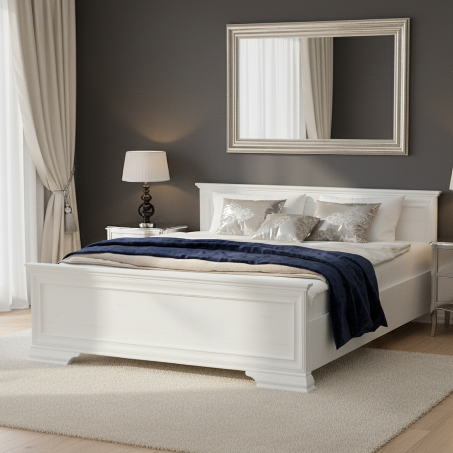 Irys 160 Bed Elegant Classic Design - Anderson Pine