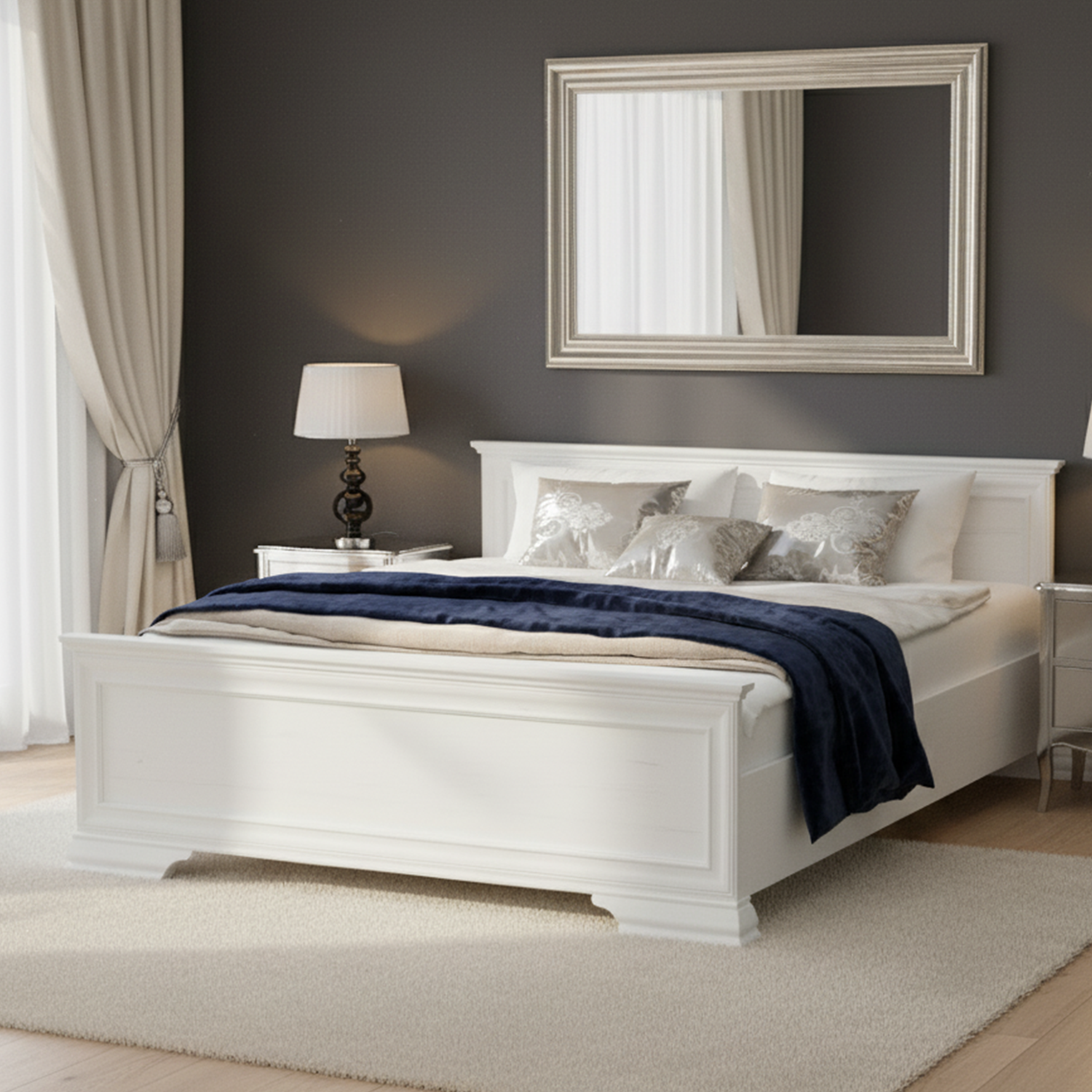 Irys 160 Bed Elegant Classic Design - Anderson Pine