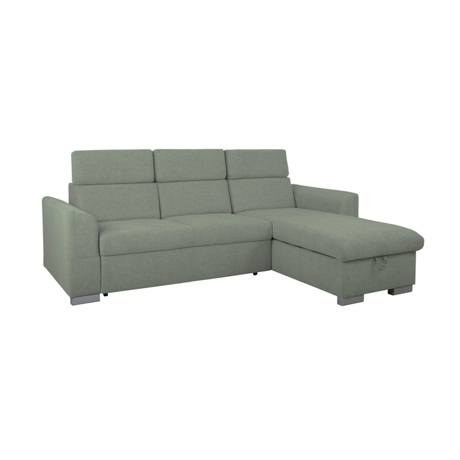 Evia Universal Corner Sofa with Storage- Green