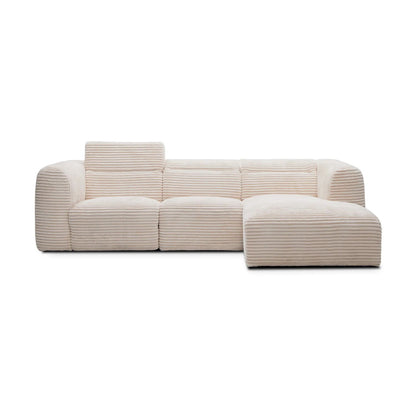 Nube Corner Sofa Relax Function-Cream