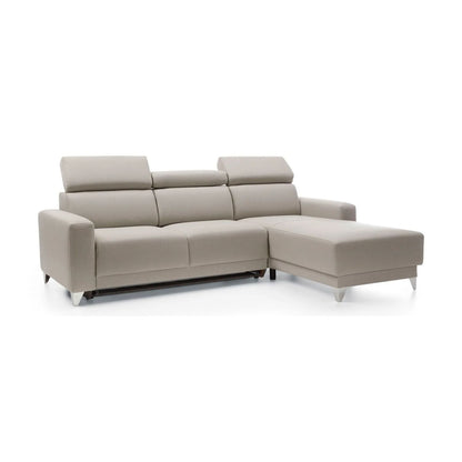 Kelly Corner Sofa Bed with Storage-Beige
