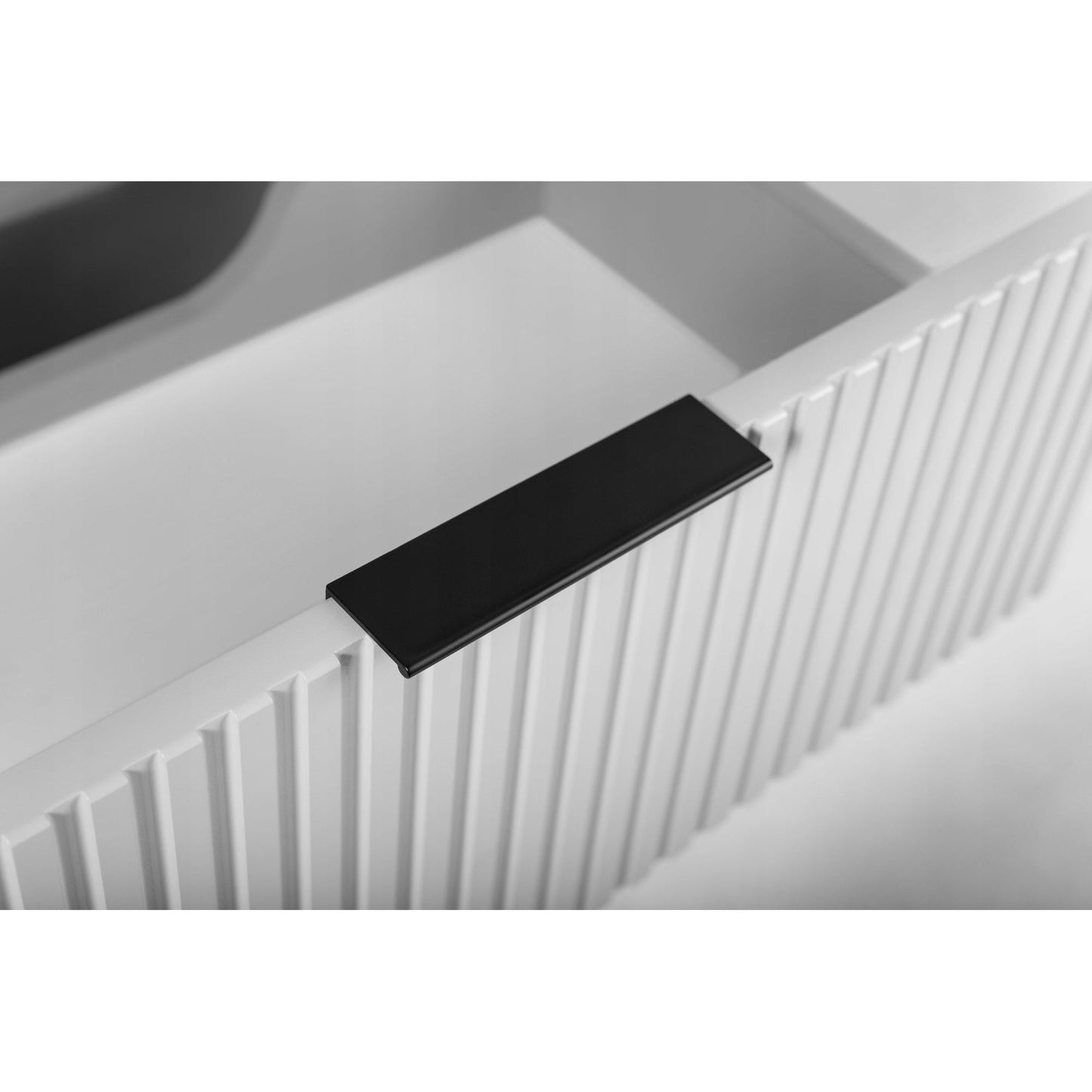 Elegance Glamour Style 2 Drawer Bathroom Wall Vanity Cabinet 60cm - White