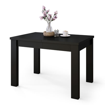 Fonte 110 Modern Extending Dining Table - Black Matt