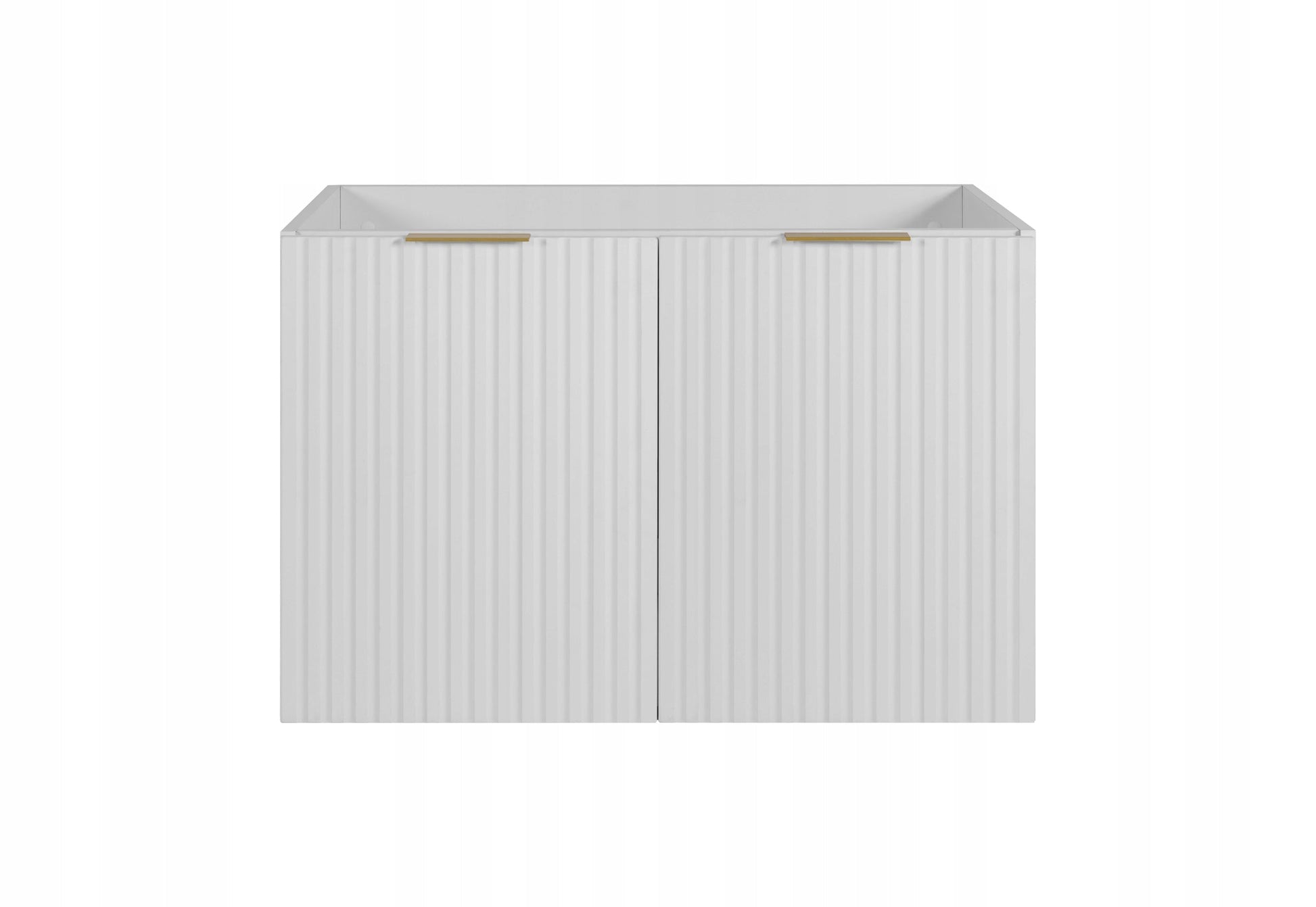 Flow Wall-Mounted 2 Door Bathroom Vanity Cabinet with Basin 80cm - White