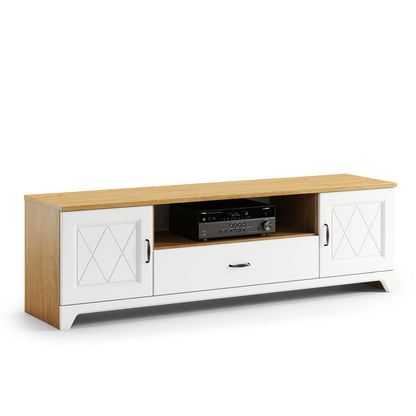 Provenza 2 Door 1 Drawer TV Unit with Storage Rustic Style