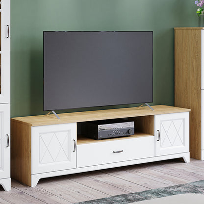 Provenza 2 Door 1 Drawer TV Unit with Storage Rustic Style