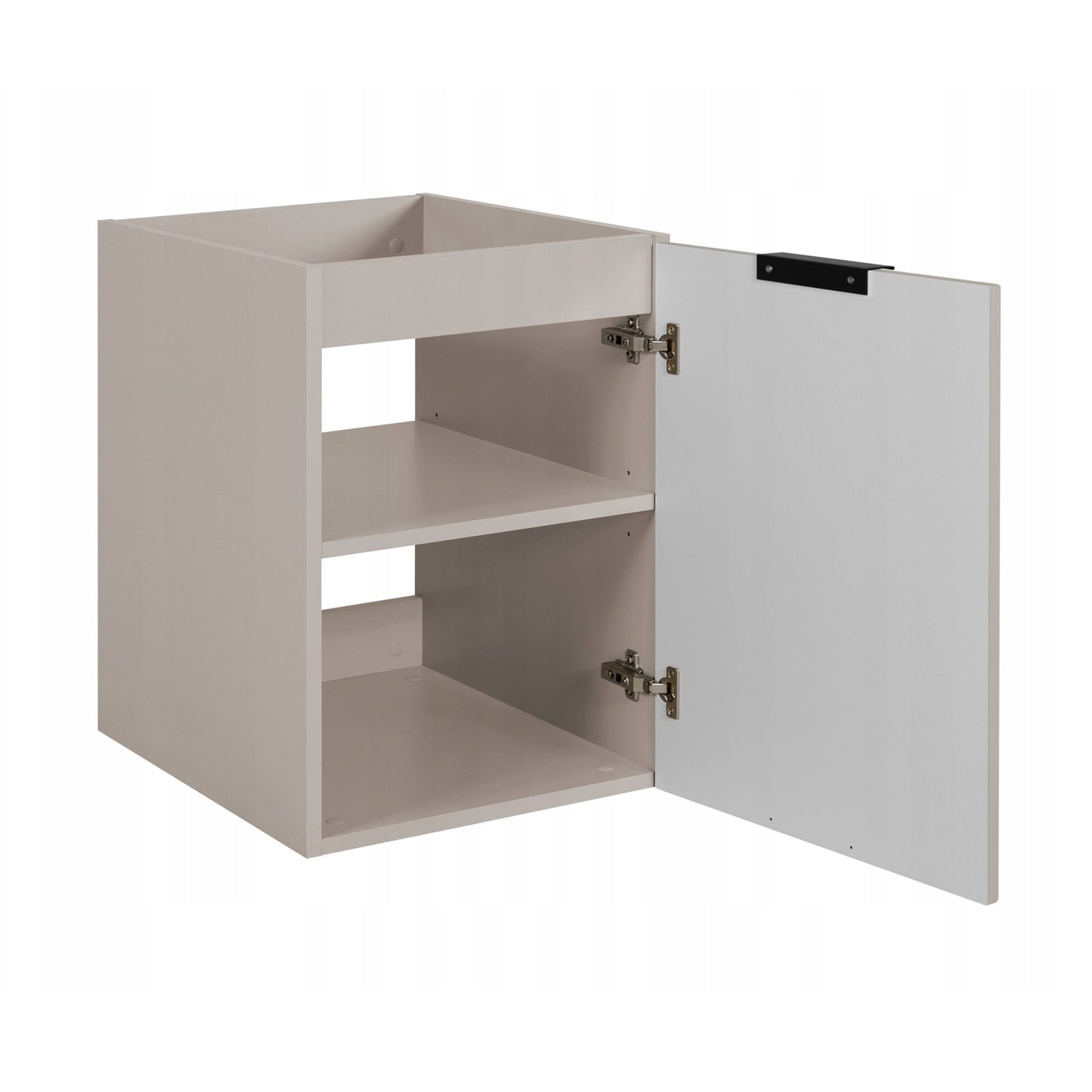 Flow 1 Door Fluted Bathroom Vanity Cabinet with Worktop 40cm - Cashmere