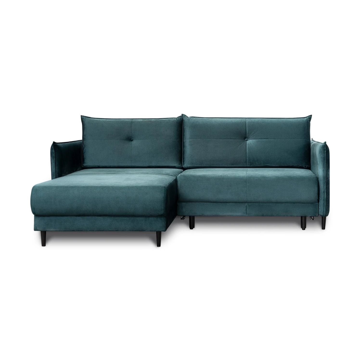 Haiti Corner Sofa Bed with Storage-Green