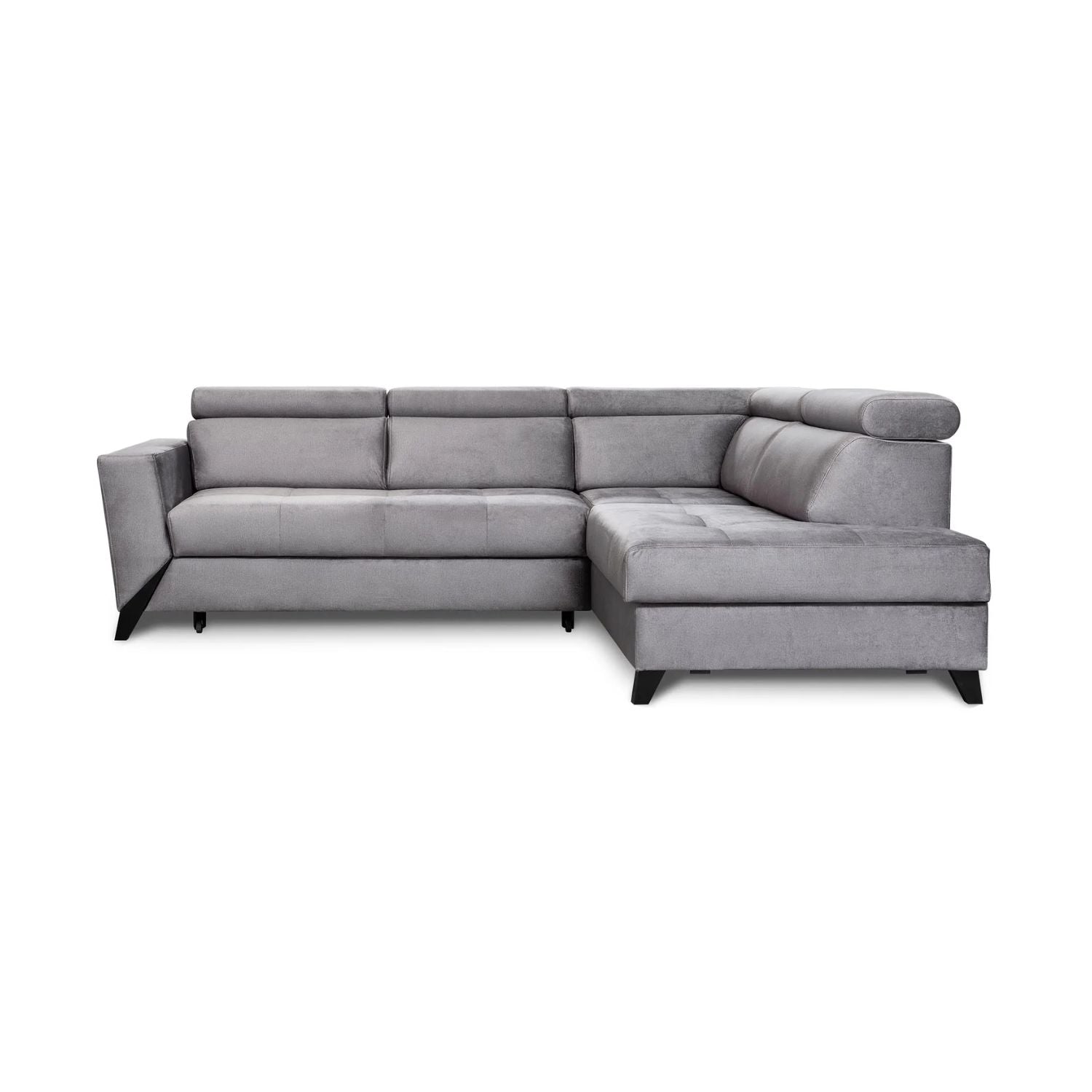 Salsa Corner Sofa Bed with Storage-Grey