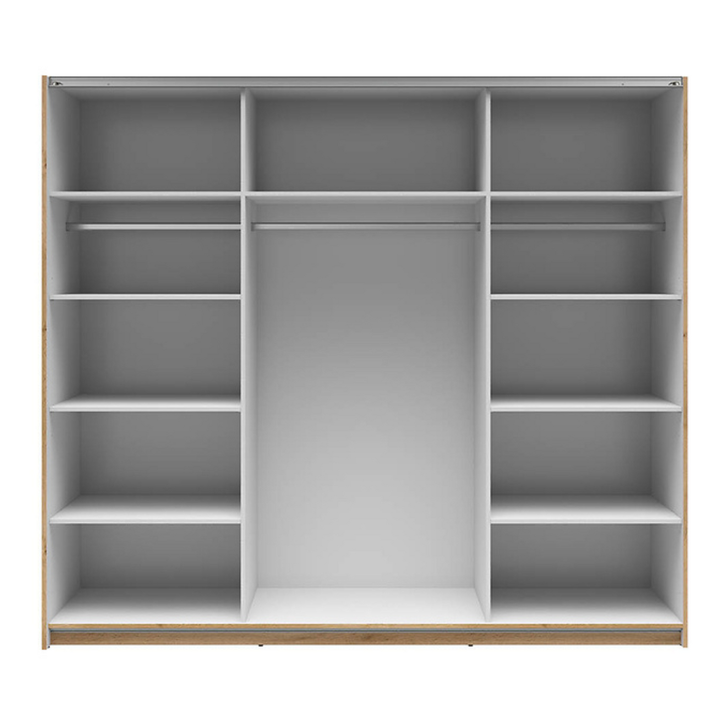 Exter 2 Door Sliding 220cm Wardrobe - Wotan Oak