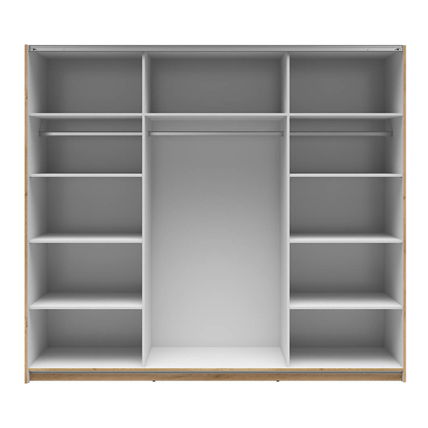 Exter 2 Door Sliding 220cm Wardrobe - Wotan Oak