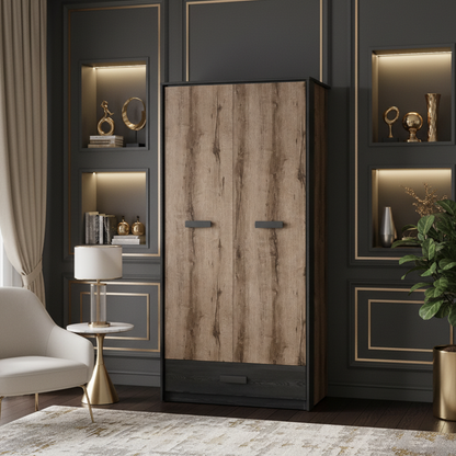 Kassel 2 Door Wardrobe with Drawer