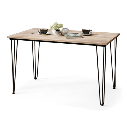Hairpin S-120 Modern Dining Table - Sonoma Oak