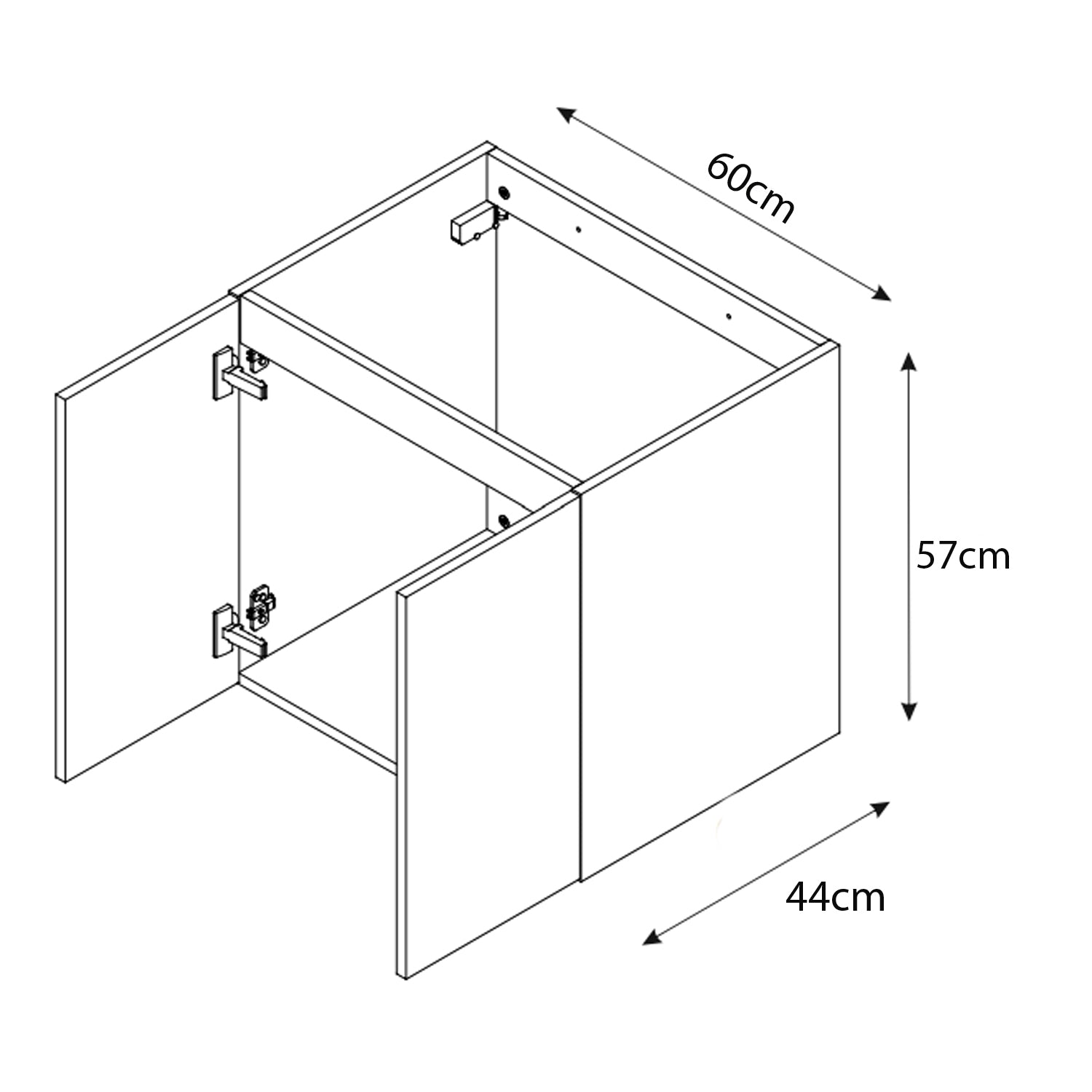 Luxor 3D Diamond Pattern 4 Door Bathroom Vanity Cabinet with Built-In Basin 120cm - Oak / Beige