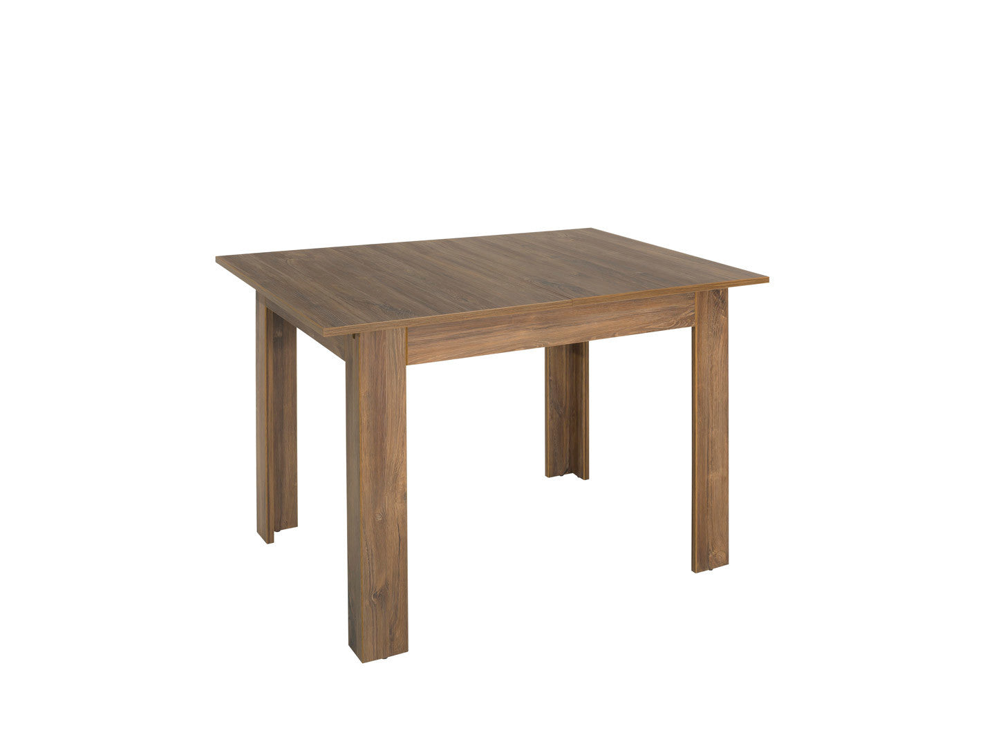 Practical Modern Dining Table with Extension Function - Stirling Oak