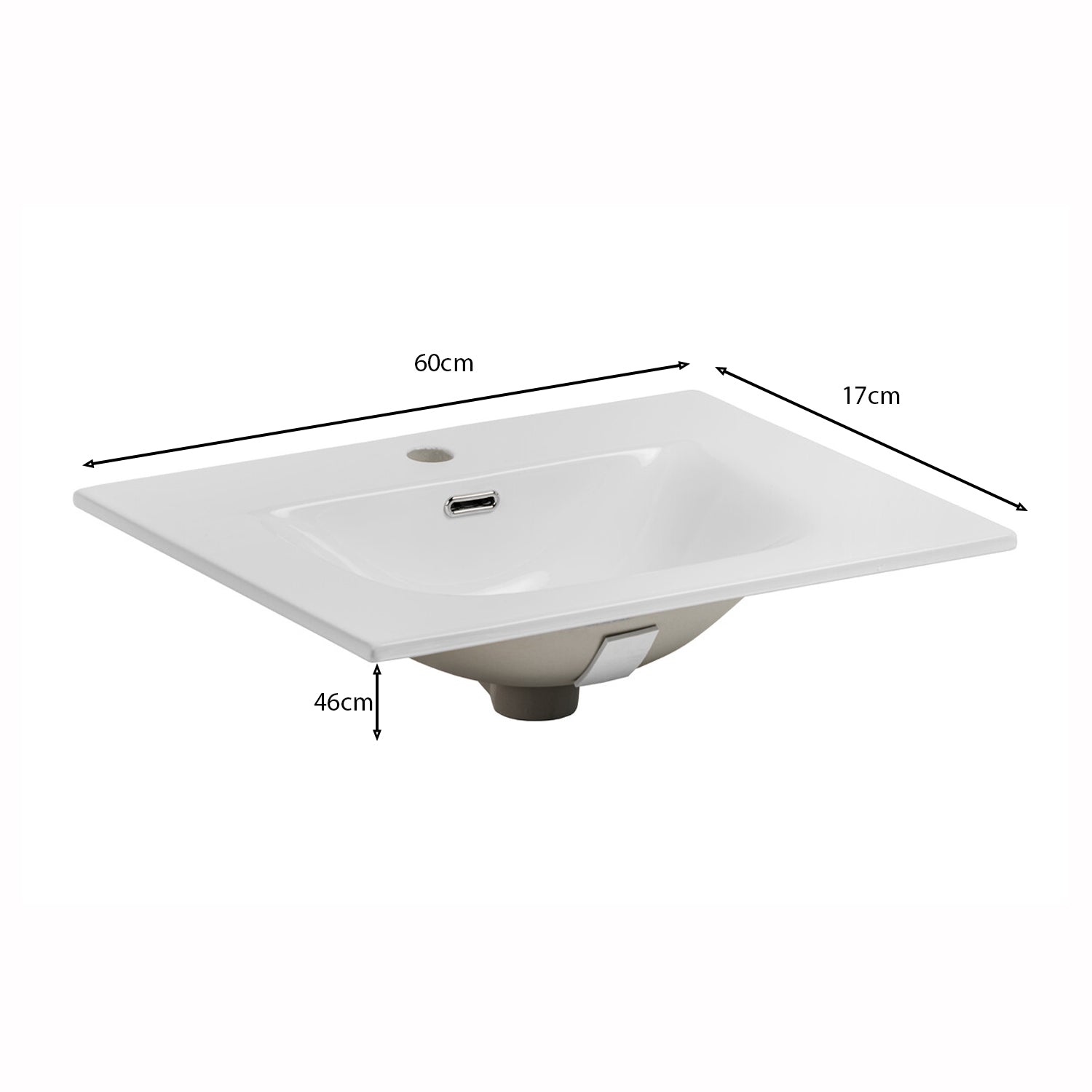 Talia Casella Bathroom Cabinet Vanity 60 cm with Basin - Casella Oak