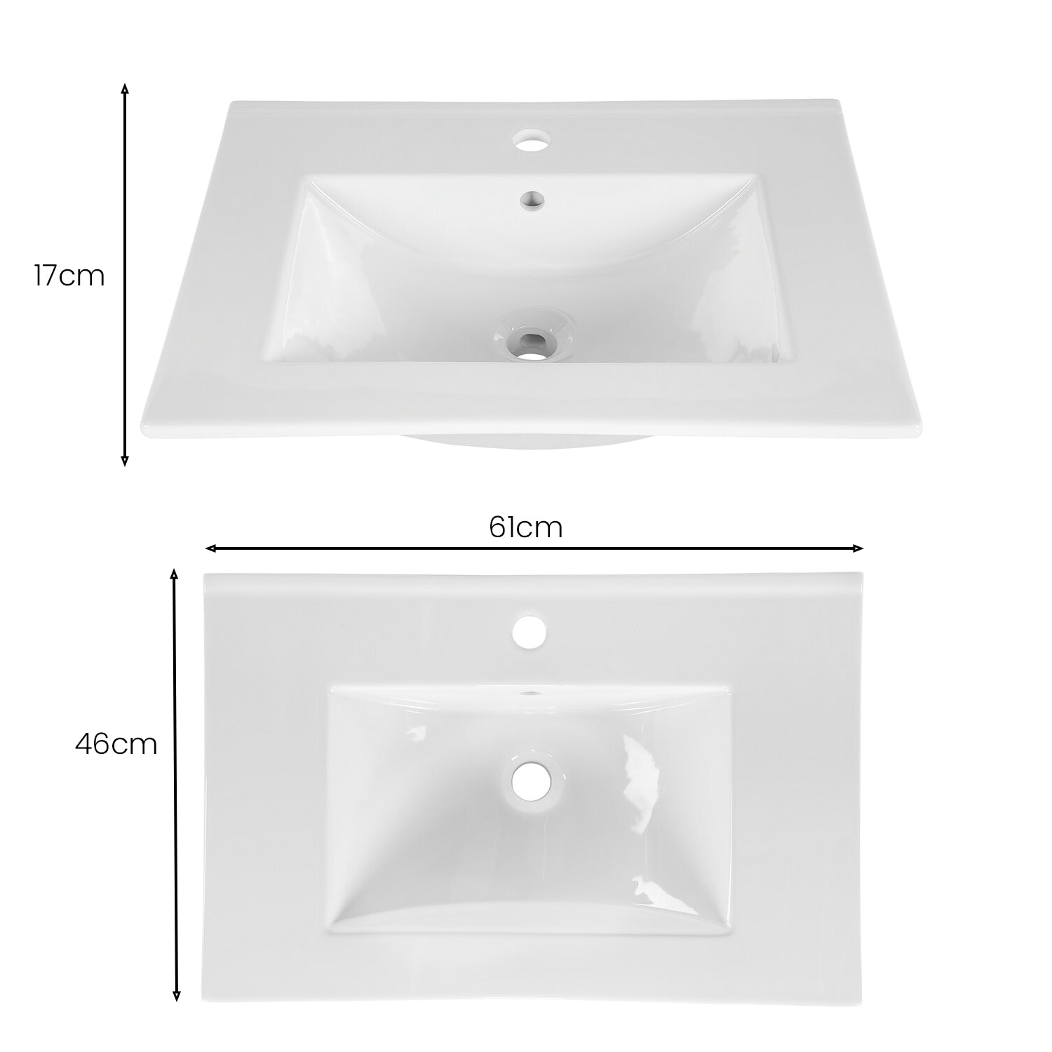 Dalia Bathroom Set 60cm with Basin and Tall Unit - Cashmere