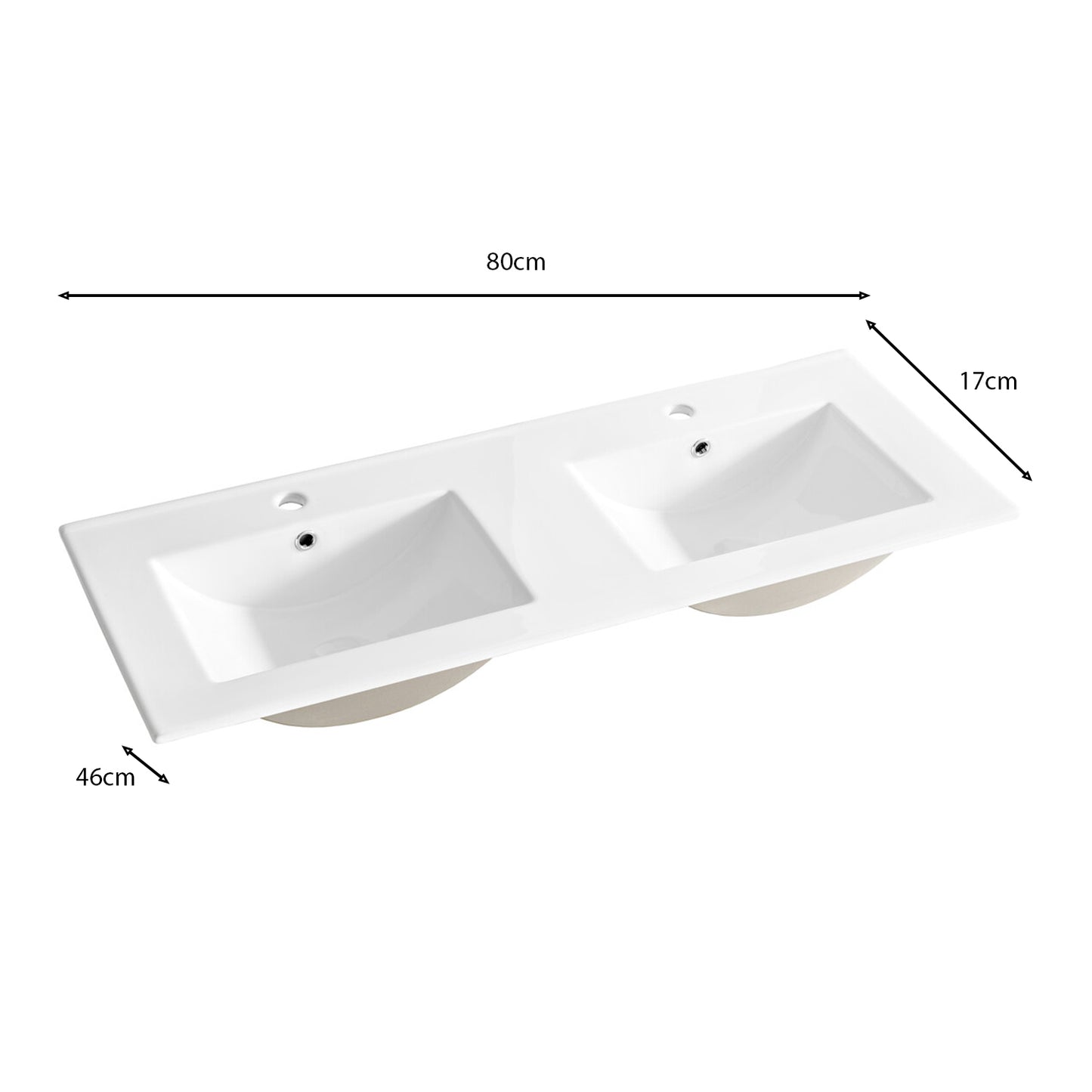 Fija Bathroom Cabinet Vanity Set 120 cm with Basin and Tall Unit - White