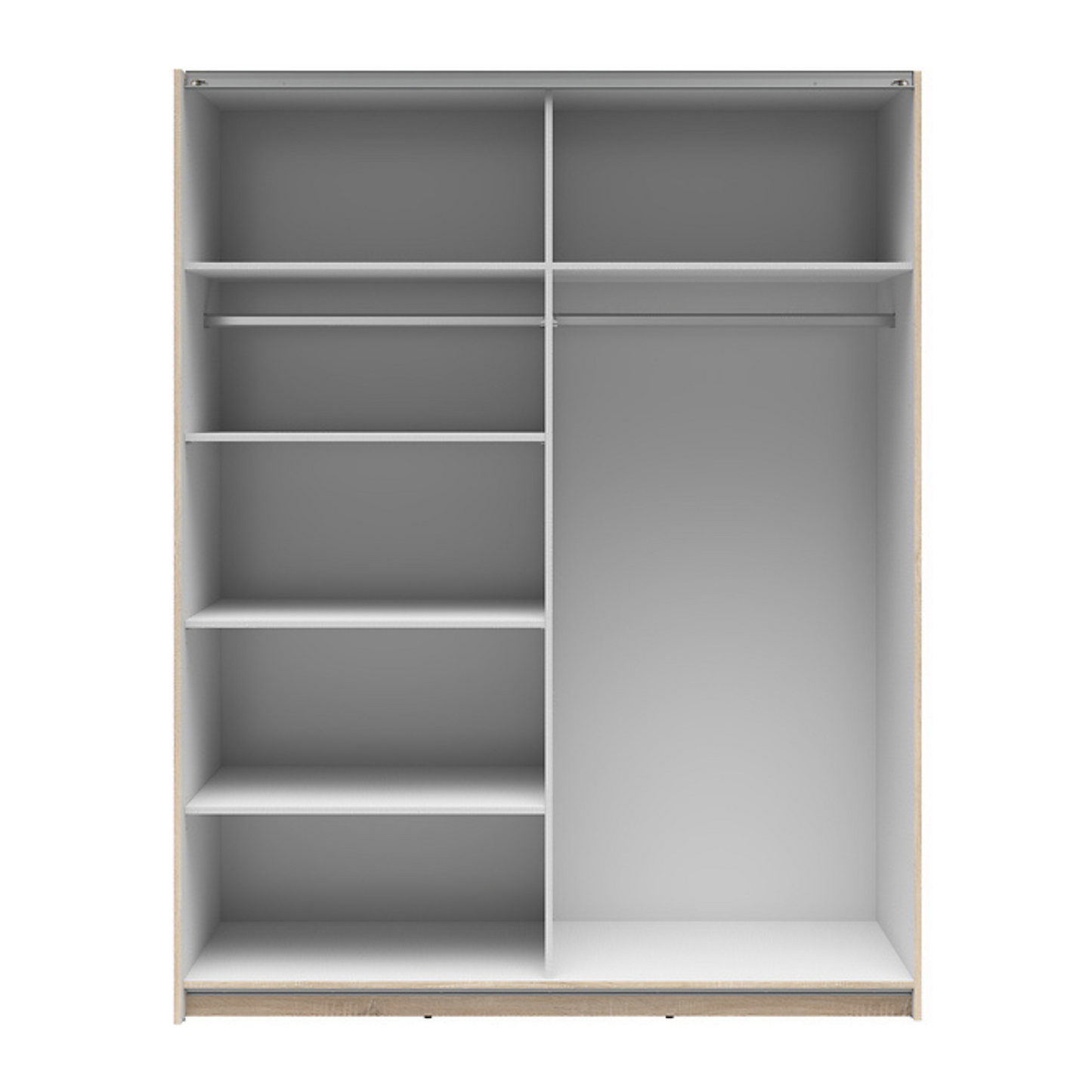 Exter 2 Door Sliding 153cm Wardrobe - Sonoma Oak