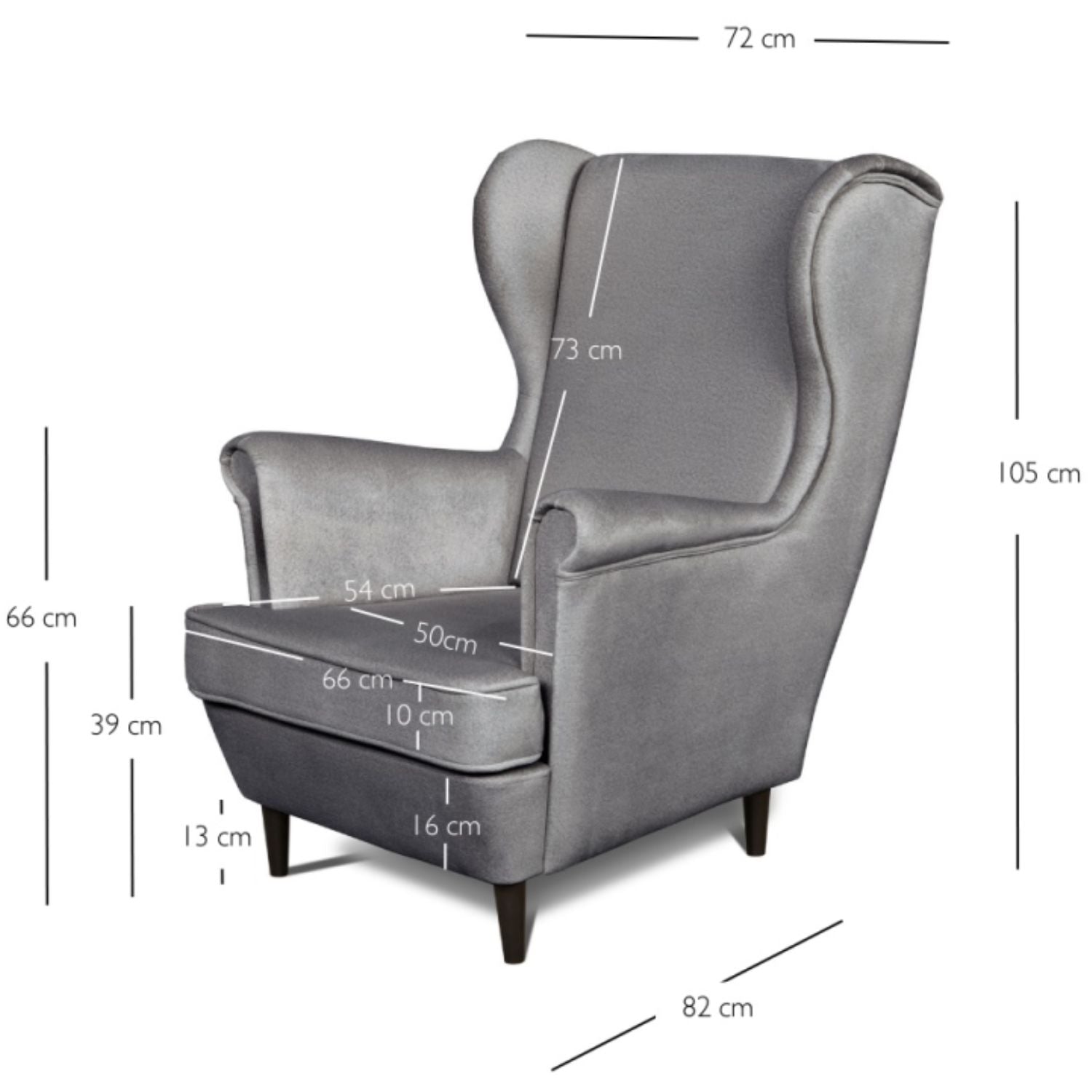 Leo Armchair – Grey