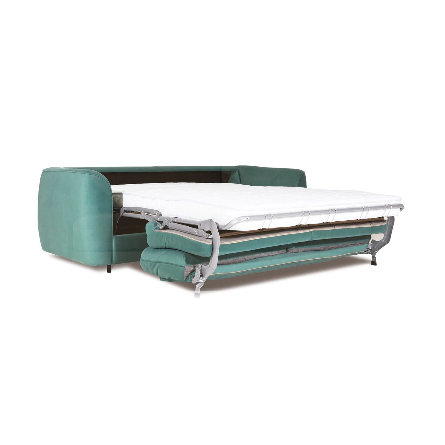Cali Sofa with Italian Bed Function-Green