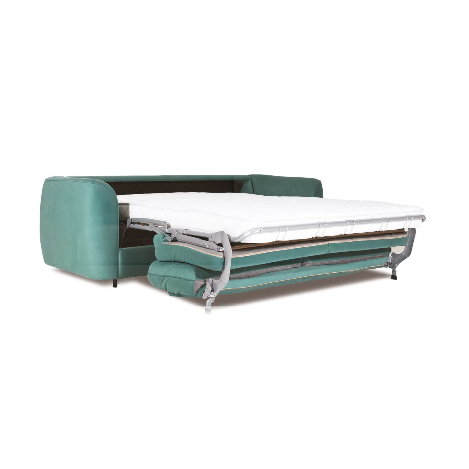 Cali Sofa with Italian Bed Function-Green