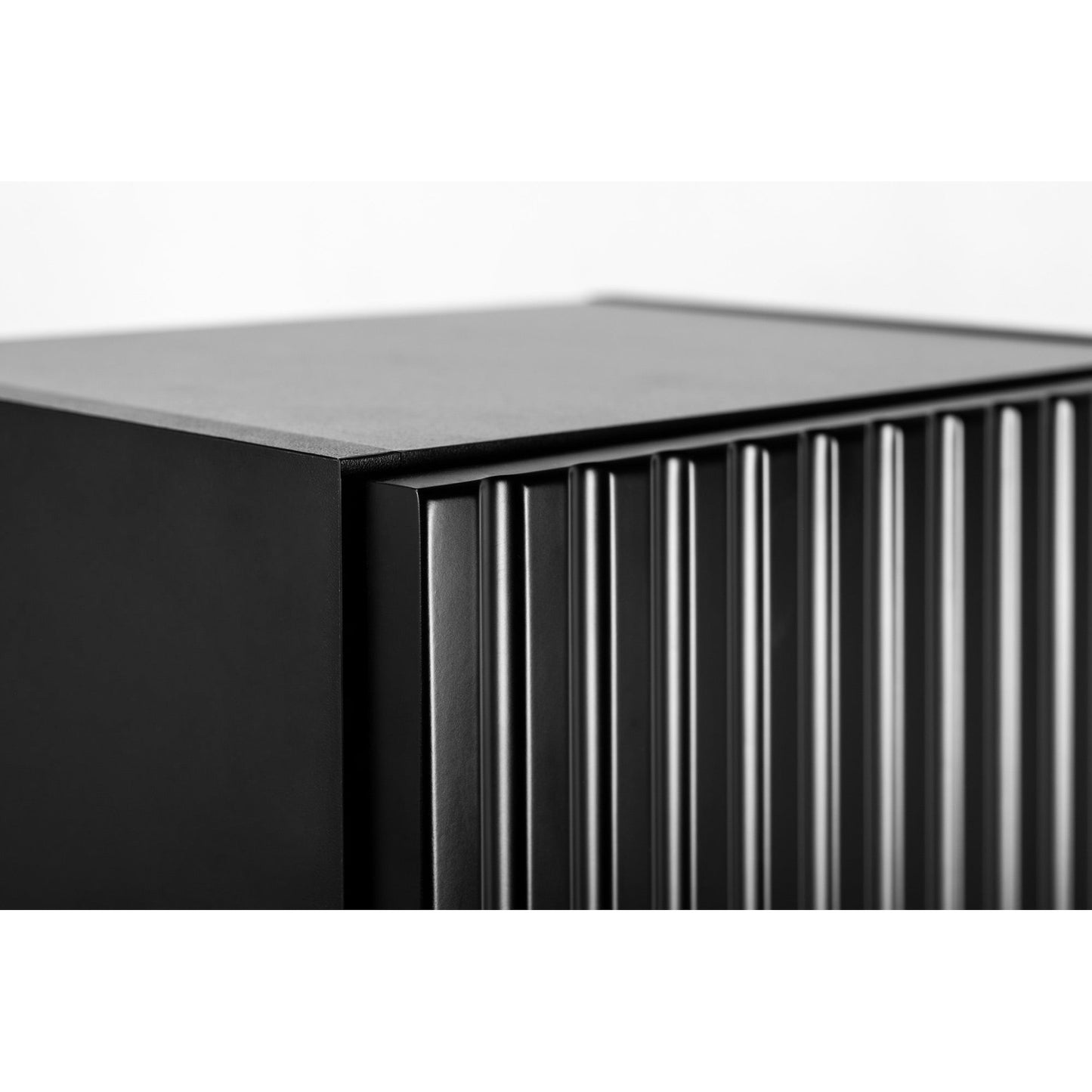 Flow Wall-Mounted Tall Bathroom Cabinet 136cm - Black