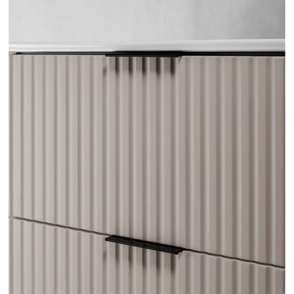 Flow 2 Drawer Bathroom Vanity Cabinet Vanity Unit with Basin 60cm - Cashmere