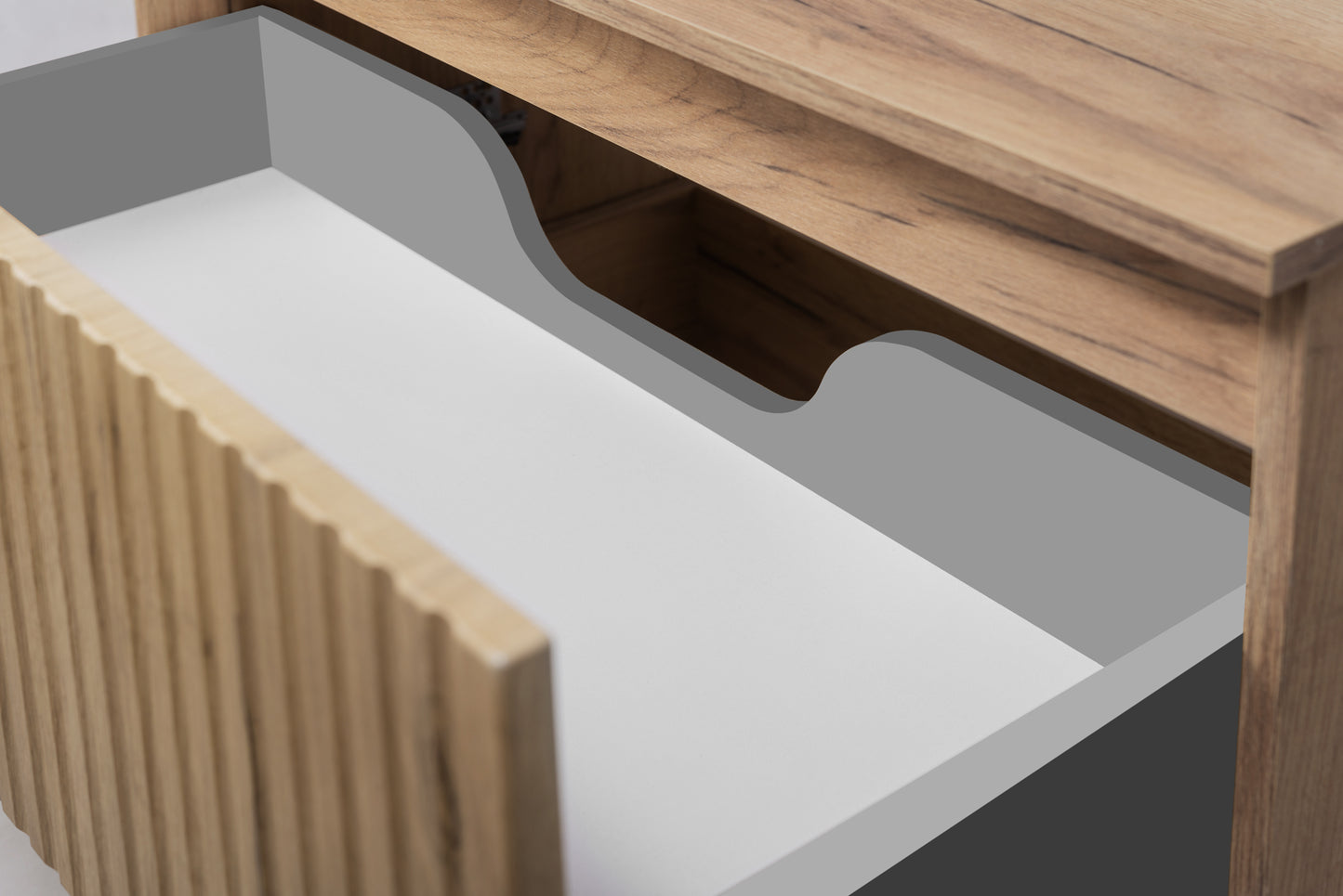 Flow Bathroom Vanity Cabinet with a Basin 80cm - Gold Craft Oak