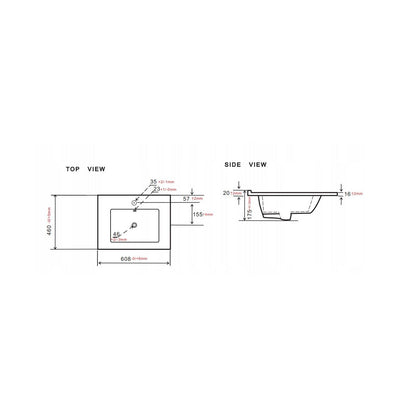 Flow Set of 2 Bathroom Vanity Cabinets 120cm with Two Basins - Cashmere