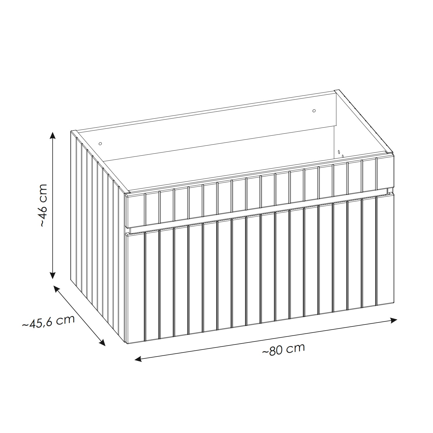 Iconic 80cm 1 Drawer Wall Mounted Bathroom Cabinet Vanity Unit with Worktop Basin - Rose