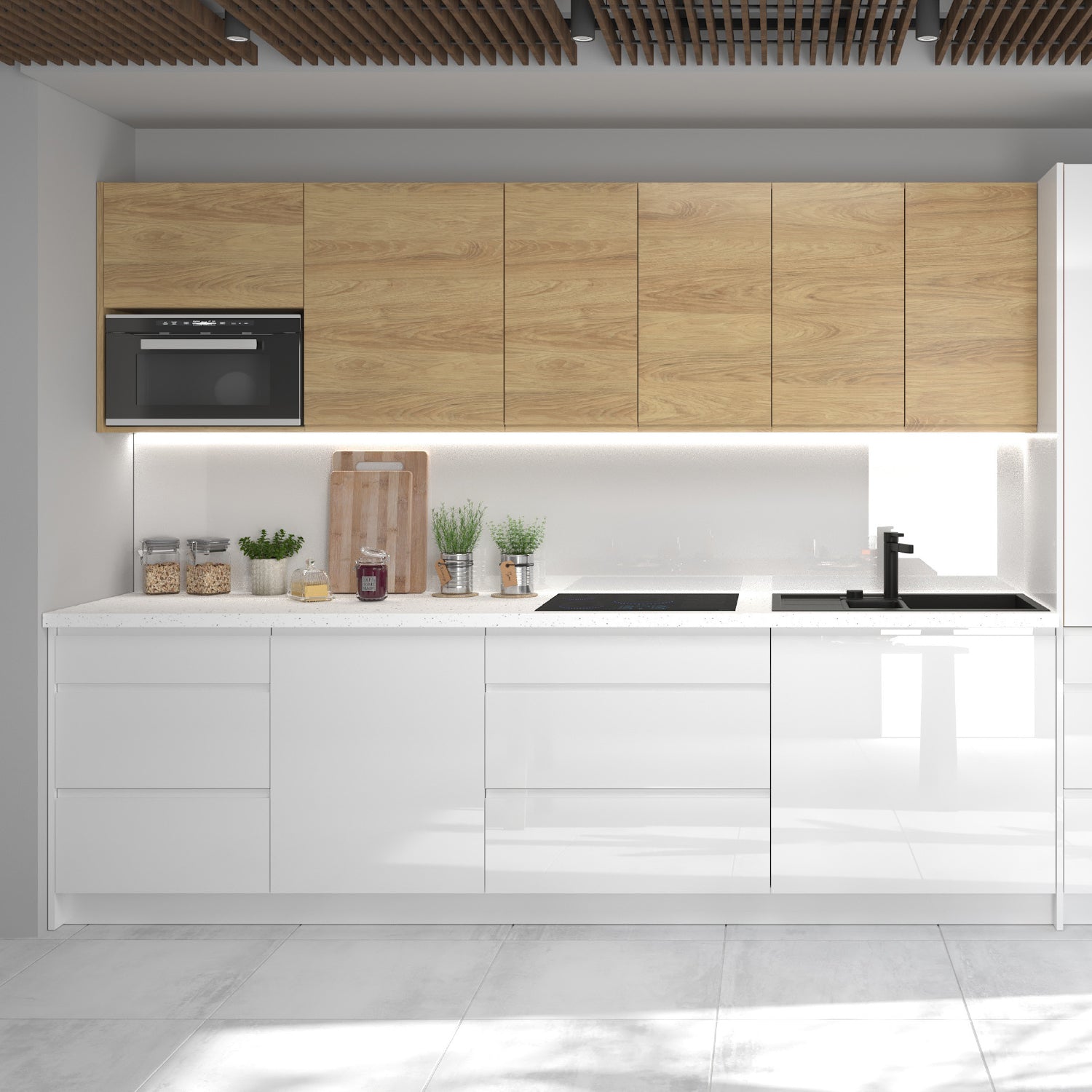 Vida Custom Kitchen Set - Hickory Oak