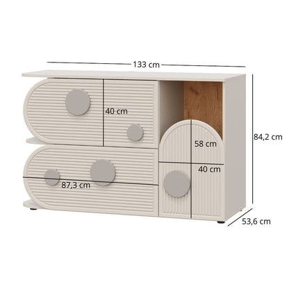 Ping 1 Door 2 Drawer Sideboard