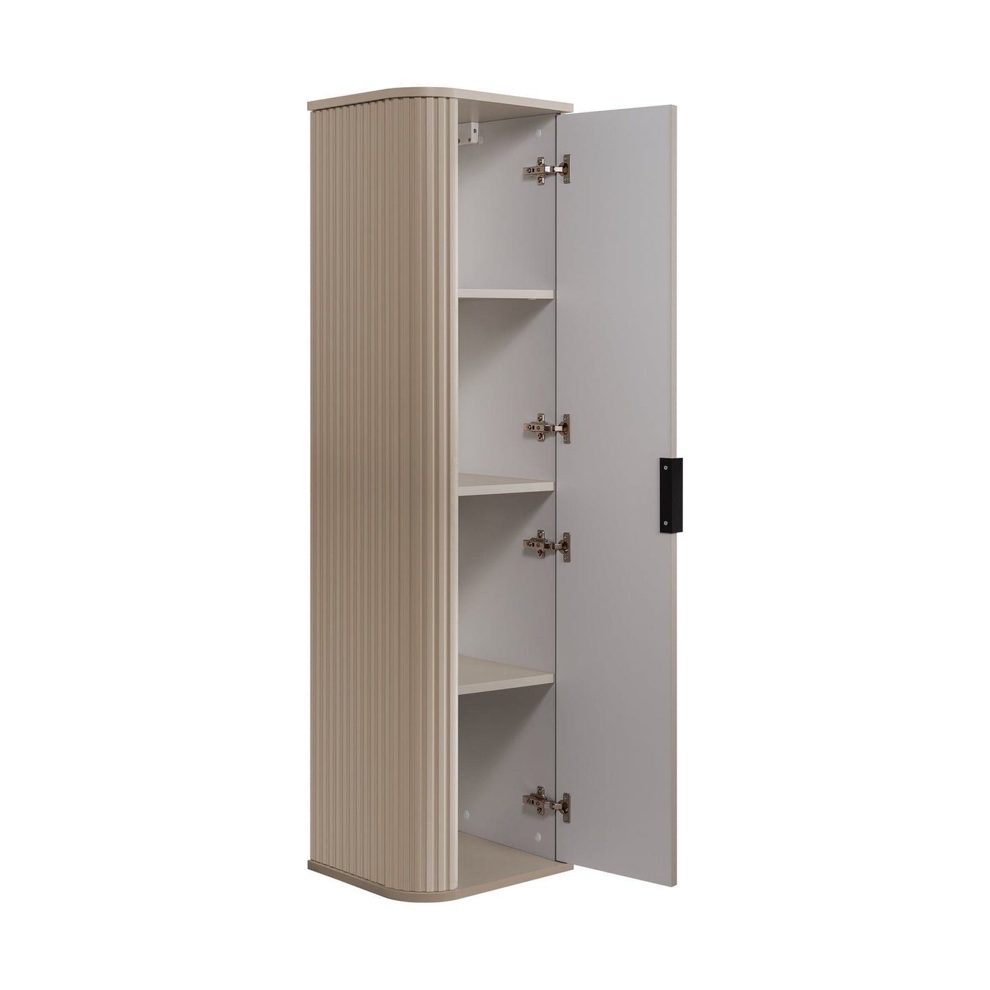 Elegance Glamour Style Tall Bathroom Wall Cabinet - Cashmere