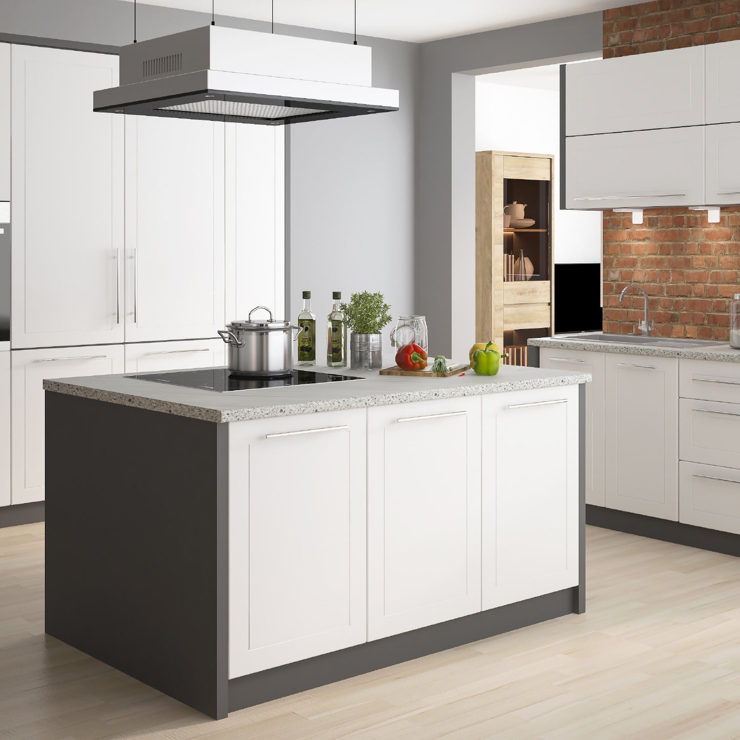 Quinn Custom Kitchen Set - White Super Matt