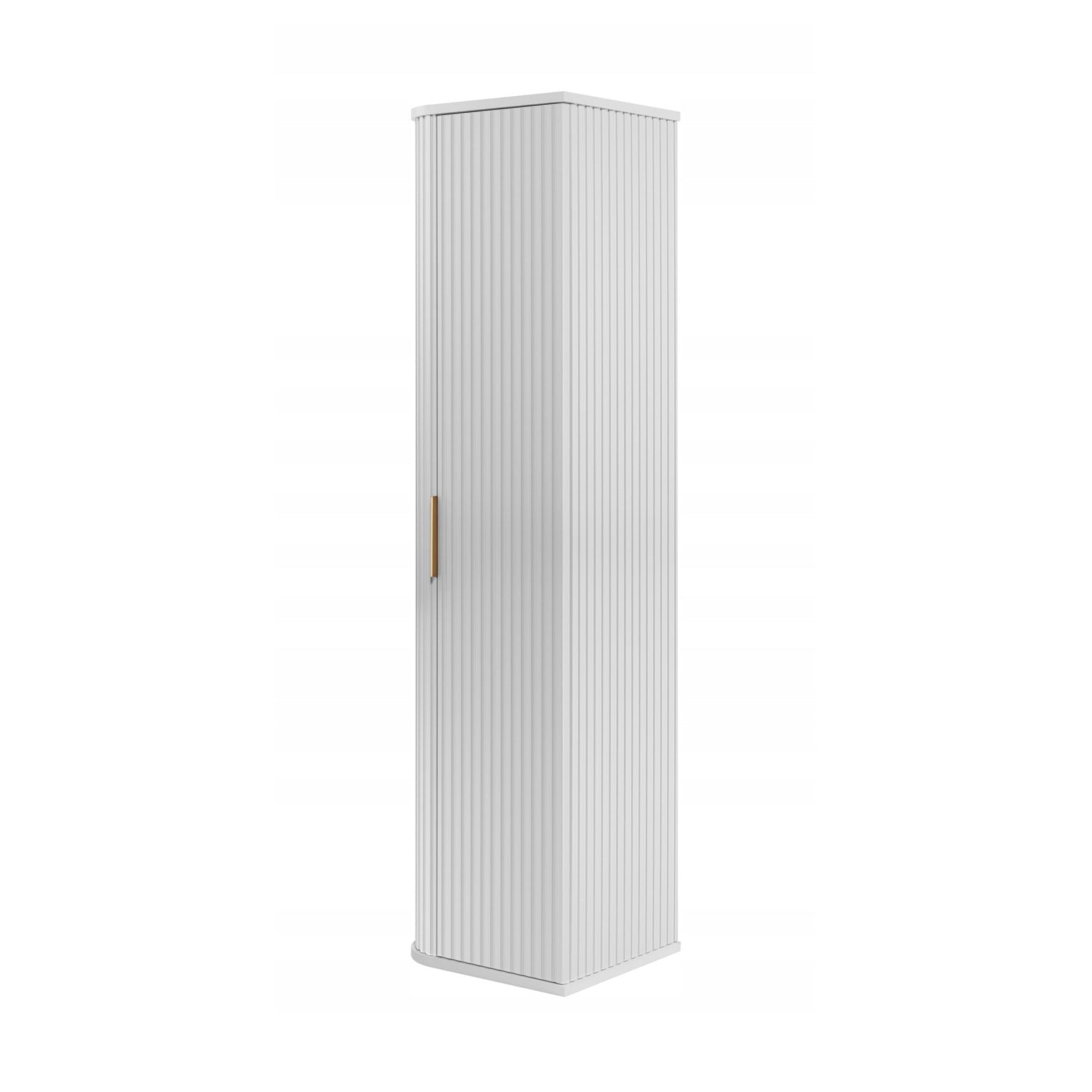 Elegance Glamour Style Tall Bathroom Wall Cabinet - White