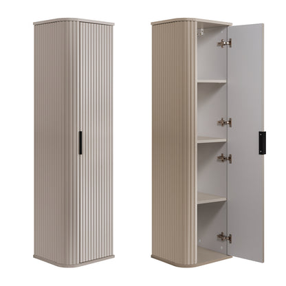 Elegance Glamour Style 2 Bathroom Wall Cabinets Set 35cm & 120cm - Cashmere