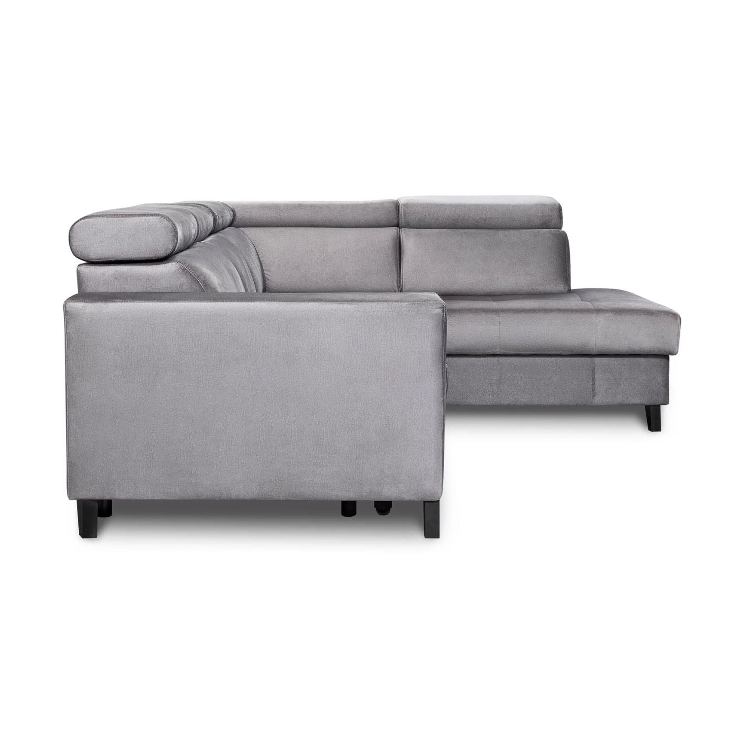 Salsa Corner Sofa Bed with Storage-Grey