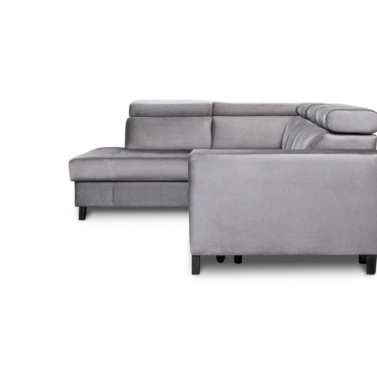Salsa Corner Sofa Bed with Storage-Grey