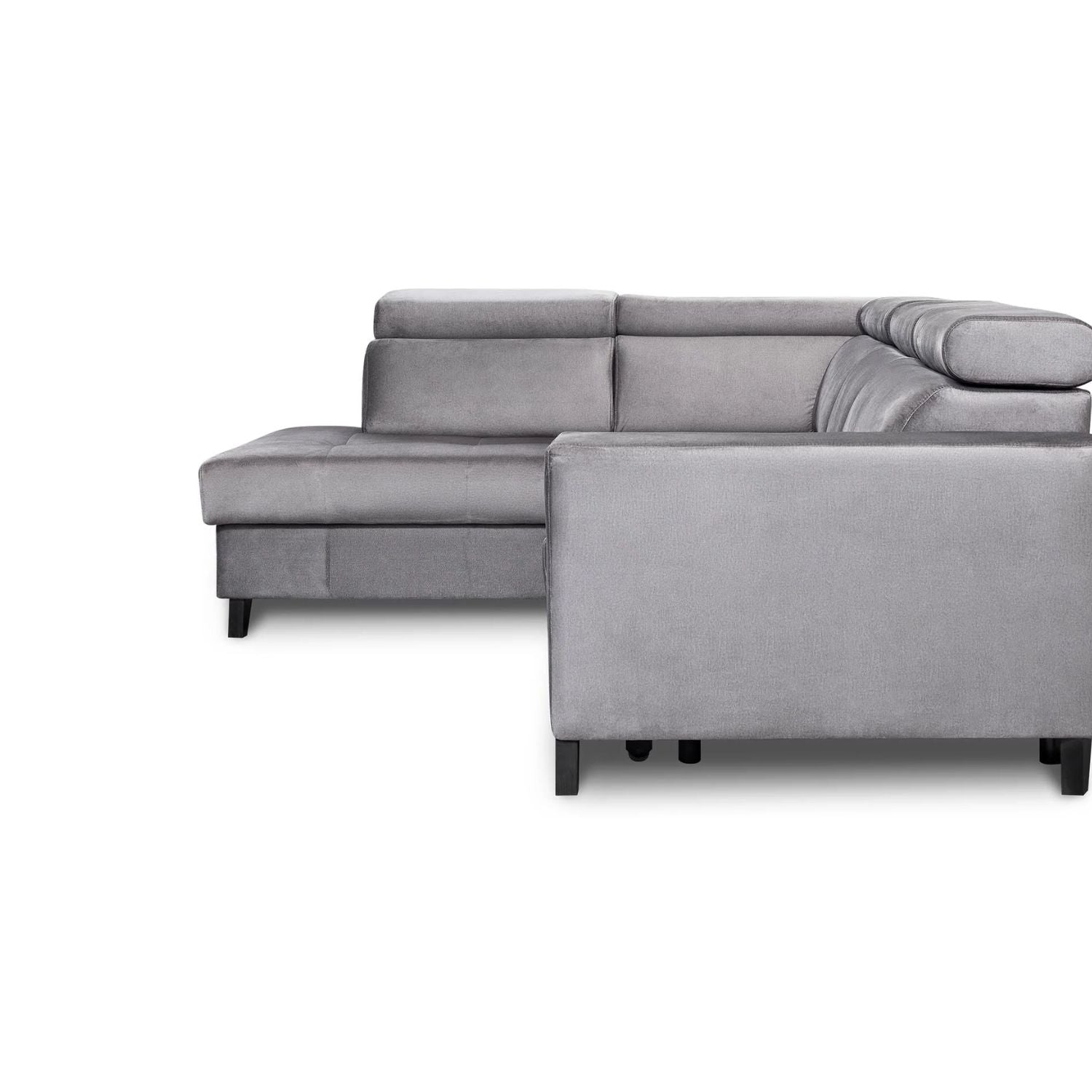 Salsa Corner Sofa Bed with Storage-Grey