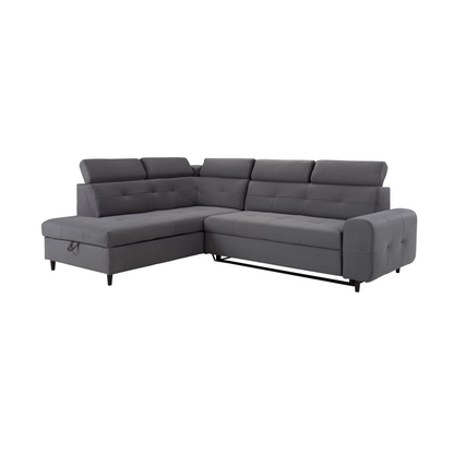 Matras Corner Sofa Bed with Storage- Dark Grey