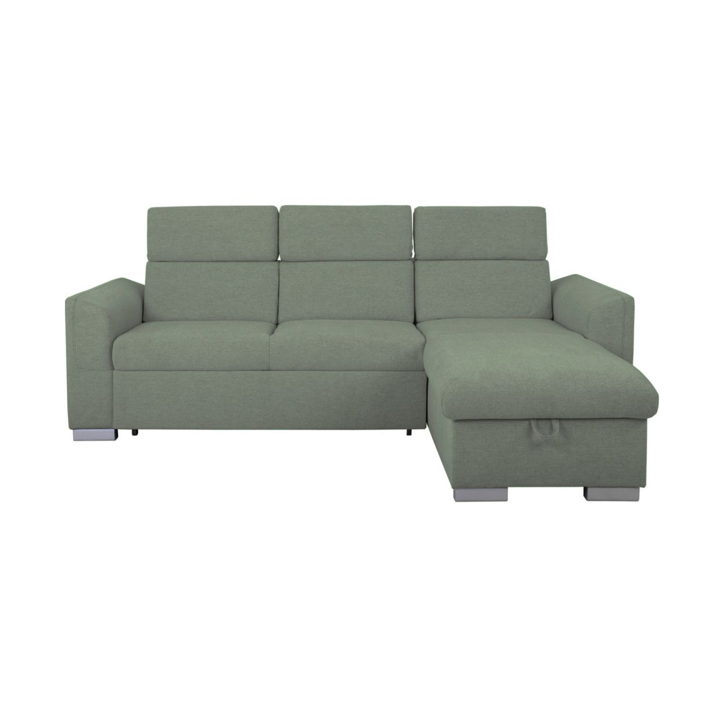 Evia Universal Corner Sofa with Storage- Green
