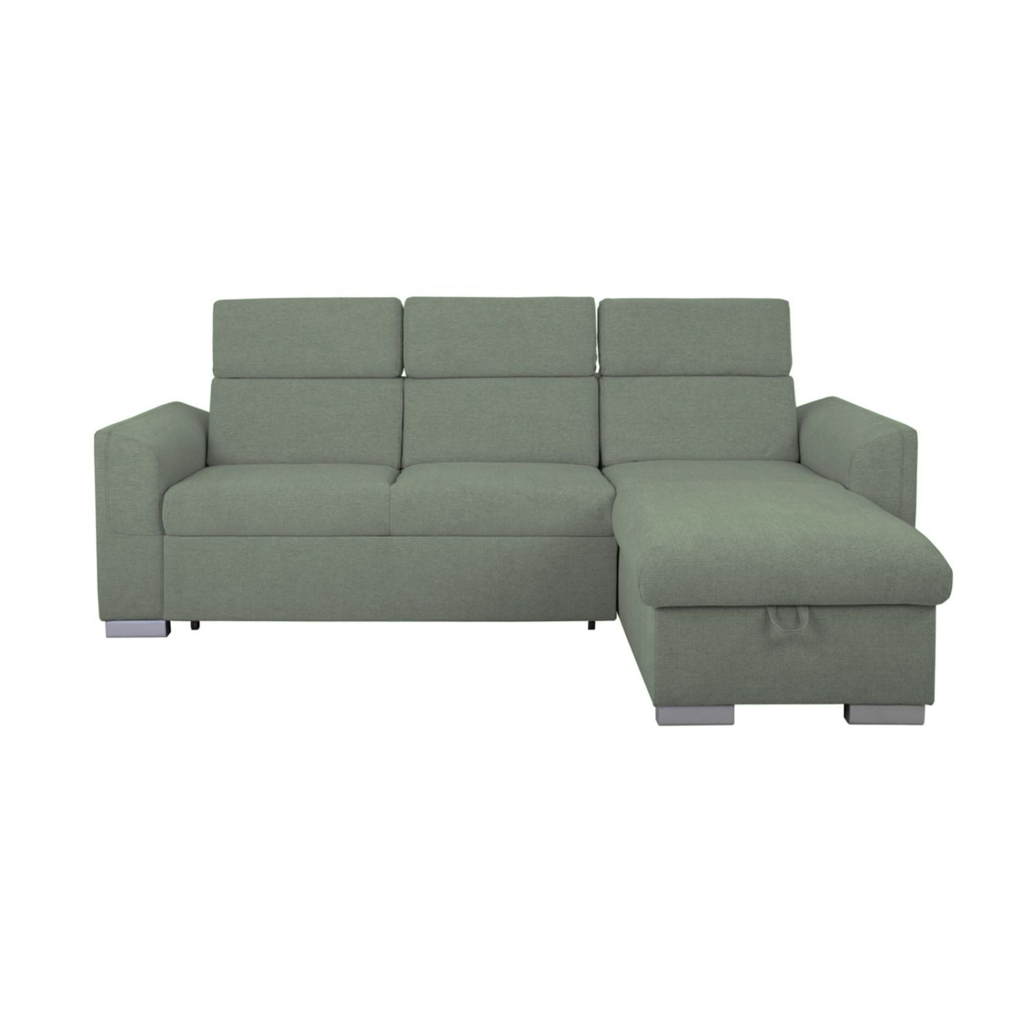 Evia Universal Corner Sofa with Storage- Green