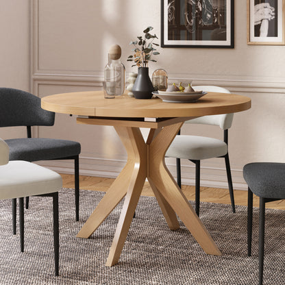 Renzo Extending Modern Dining Table – Narciso Oak