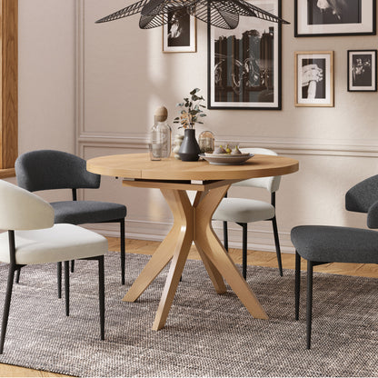 Renzo Extending Modern Dining Table – Narciso Oak