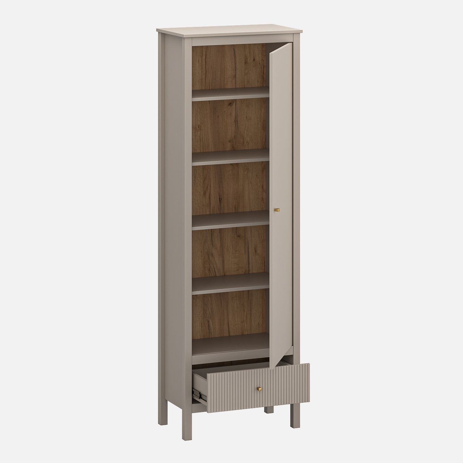 Kleo Tall Shelving Storage Unit with 1 Door