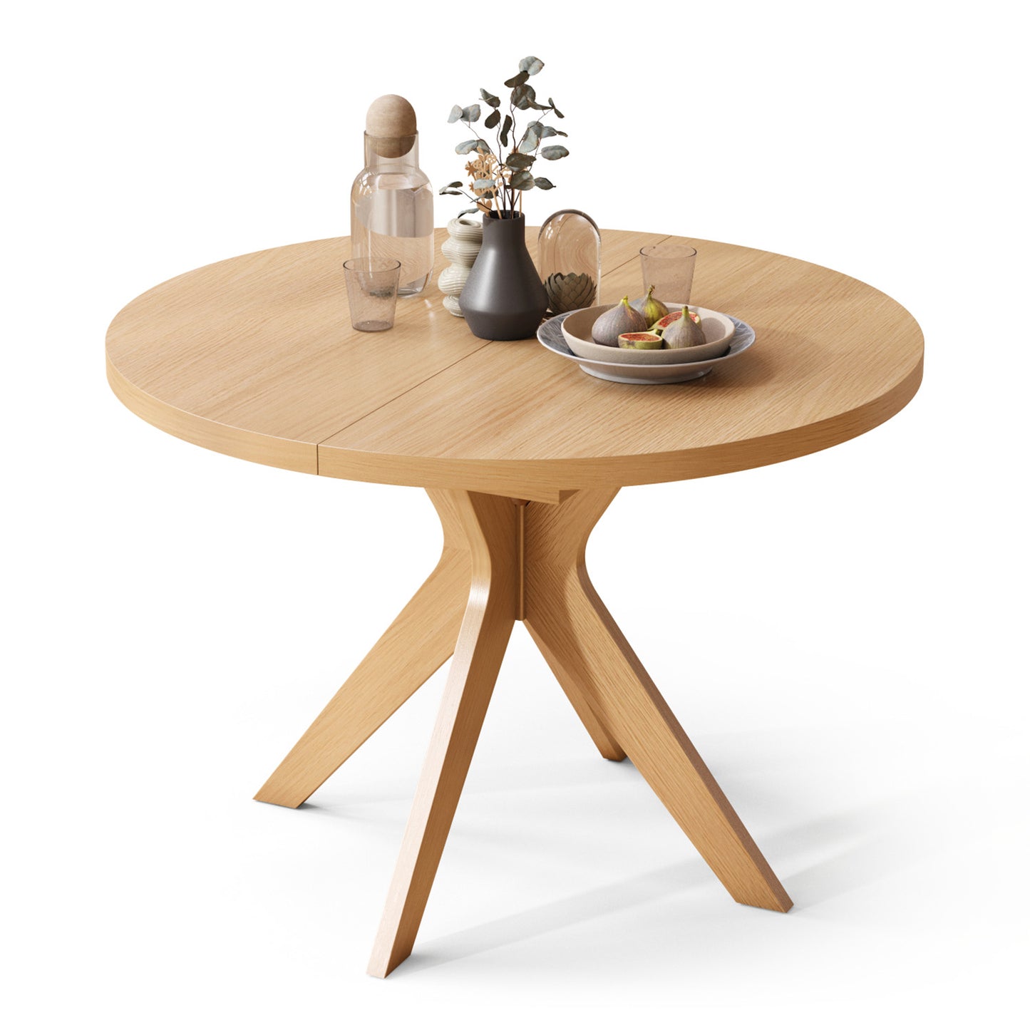 Renzo Extending Modern Dining Table – Narciso Oak