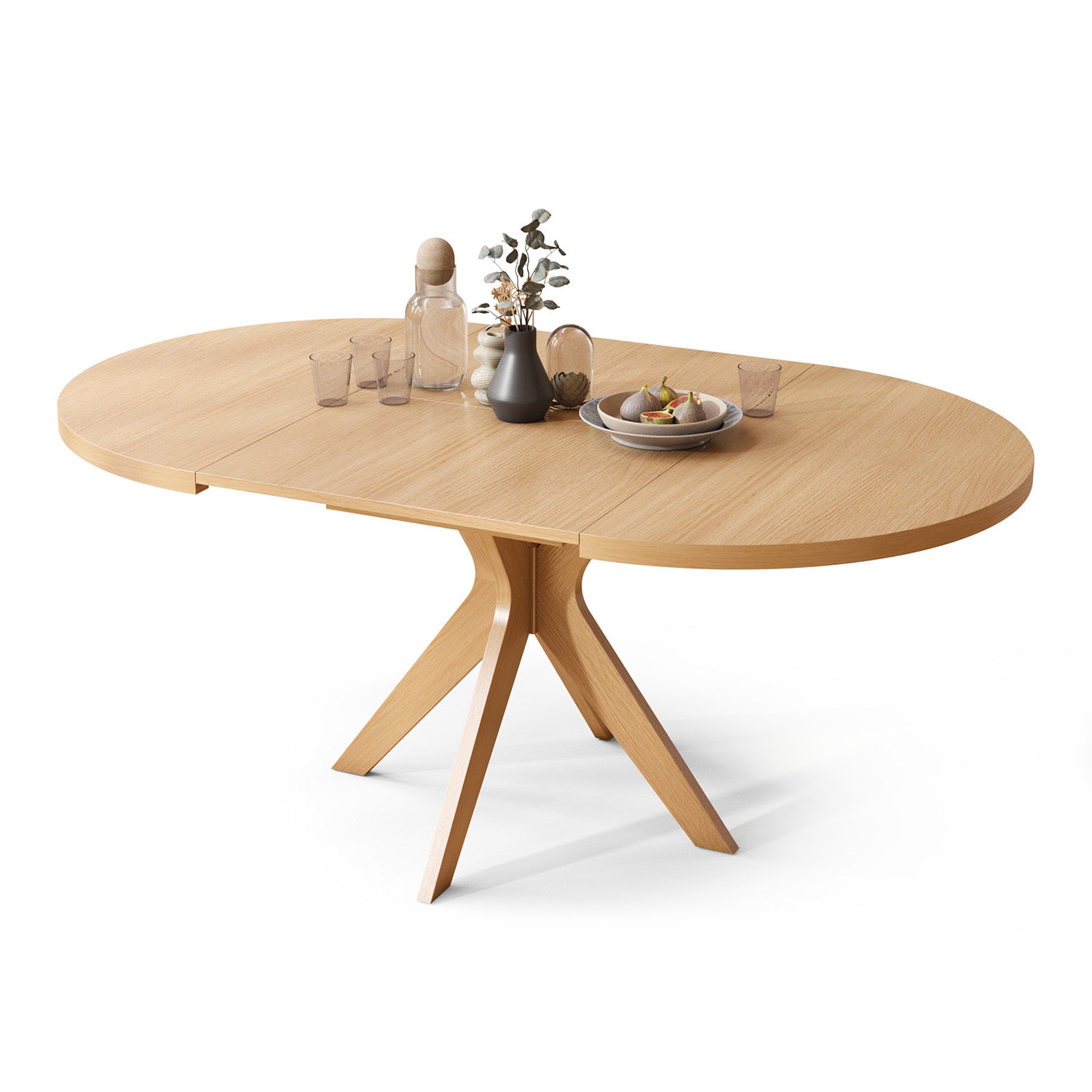Renzo Extending Modern Dining Table – Narciso Oak