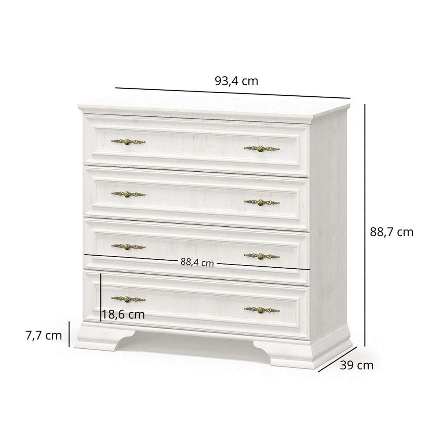 Irys Chest of Drawers 4 Tier